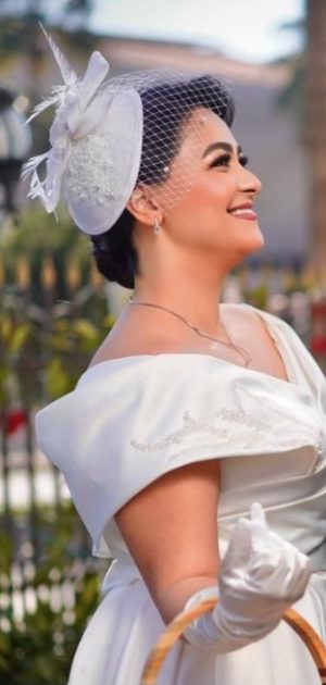 custom-made french veil hat wedding birdcage fascinator - Image 4